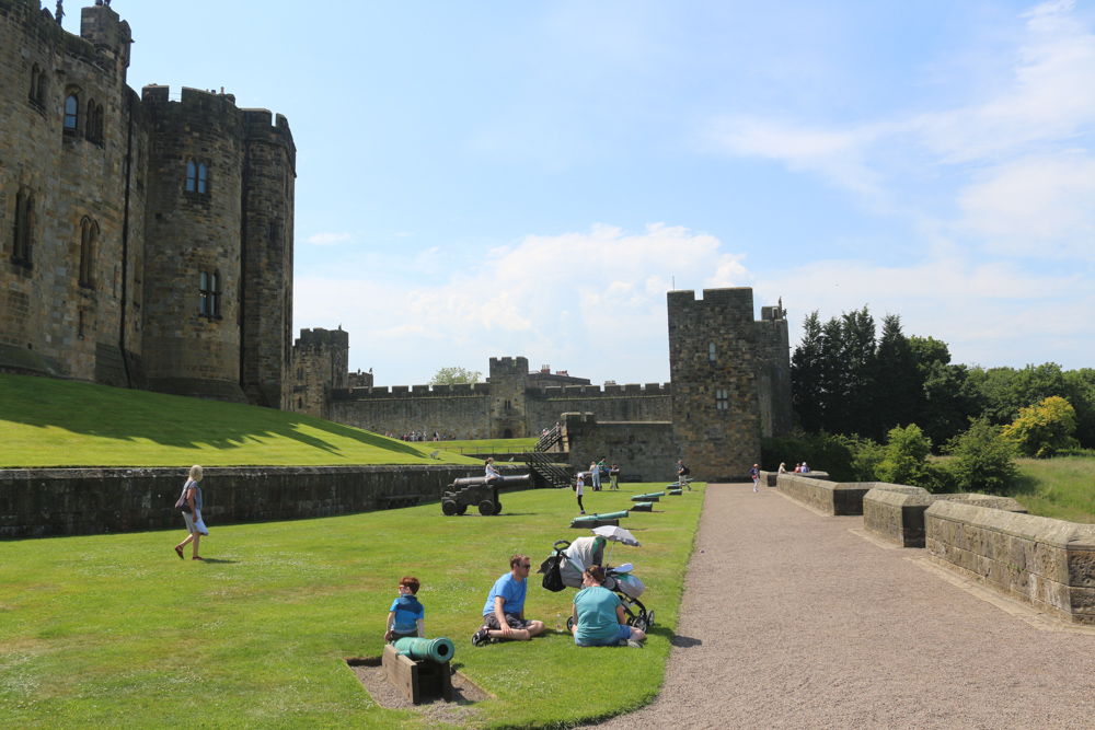 Kanonenterrasse des Alnwick Castle