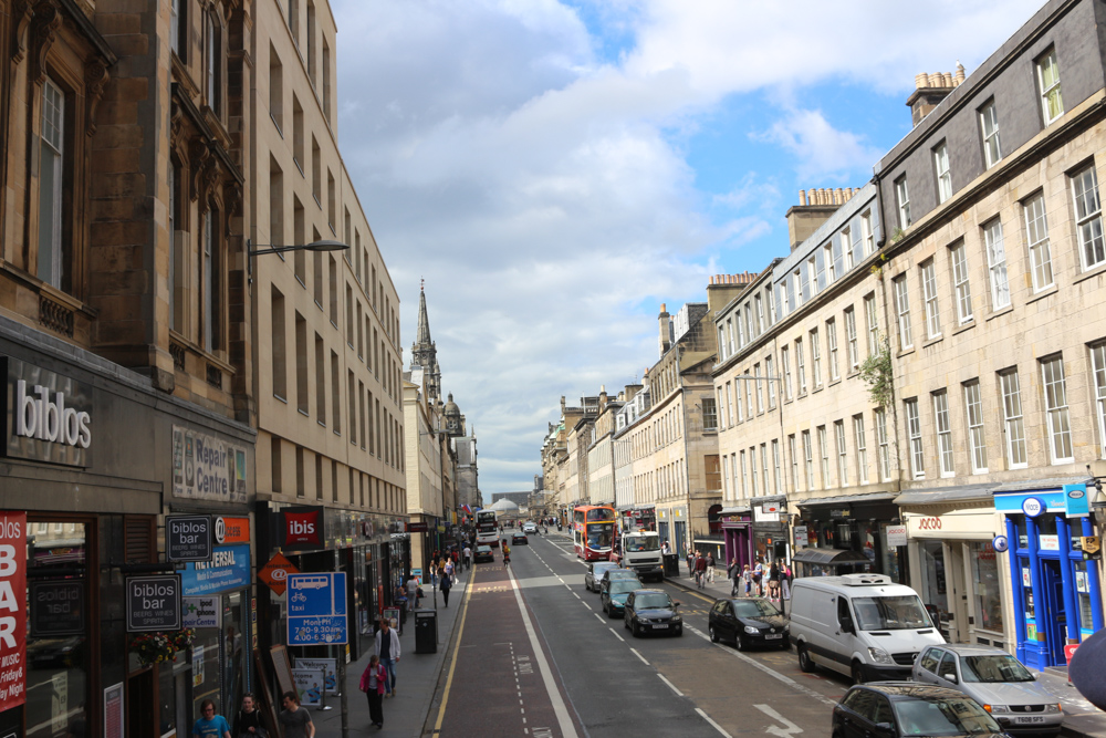 Straße in Edinburgh