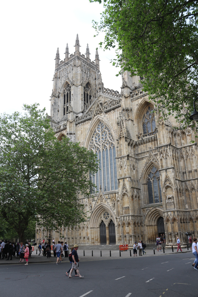 Gothic west facade of York Minster