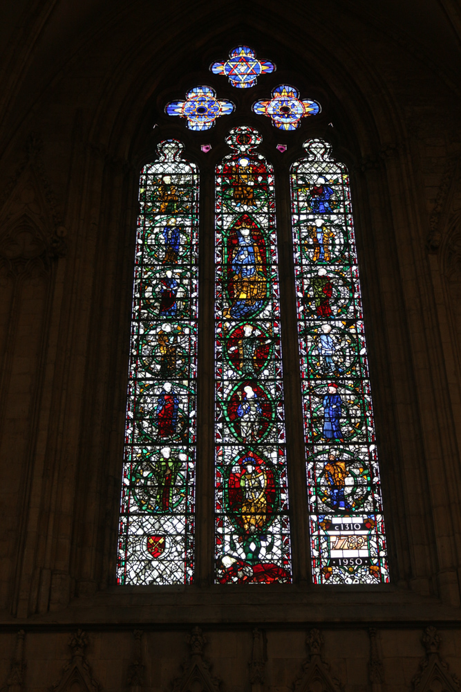 Stained window in York Minster