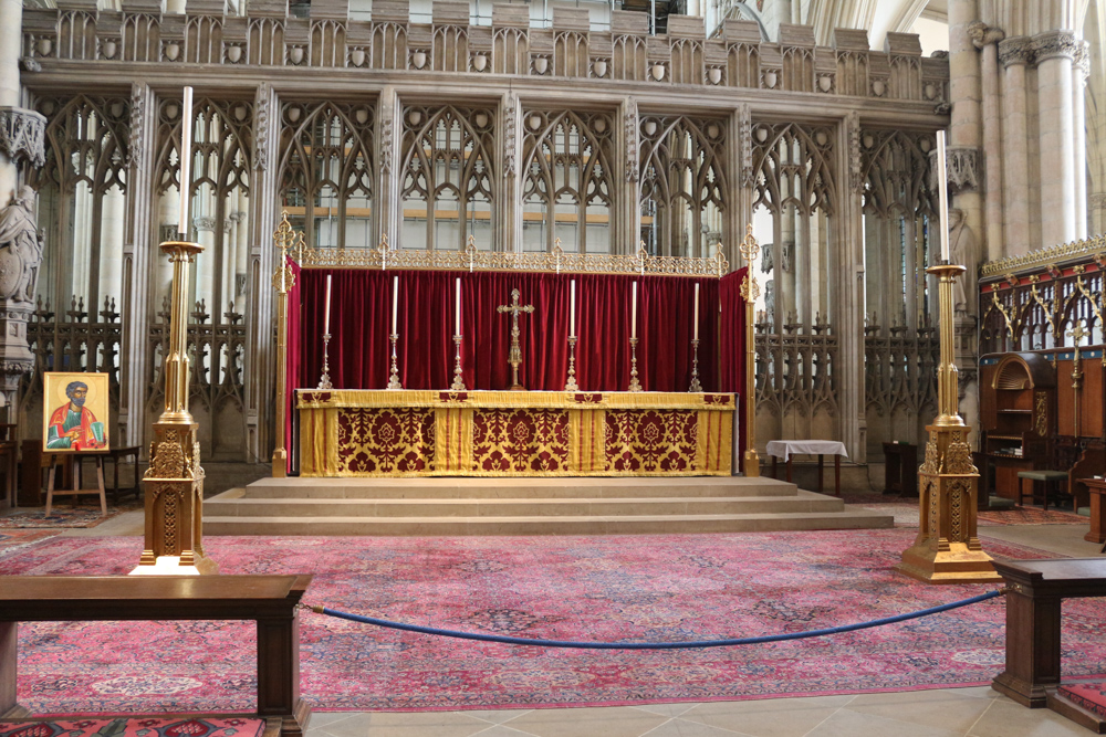 Altar hinter dem Chor des York Minster