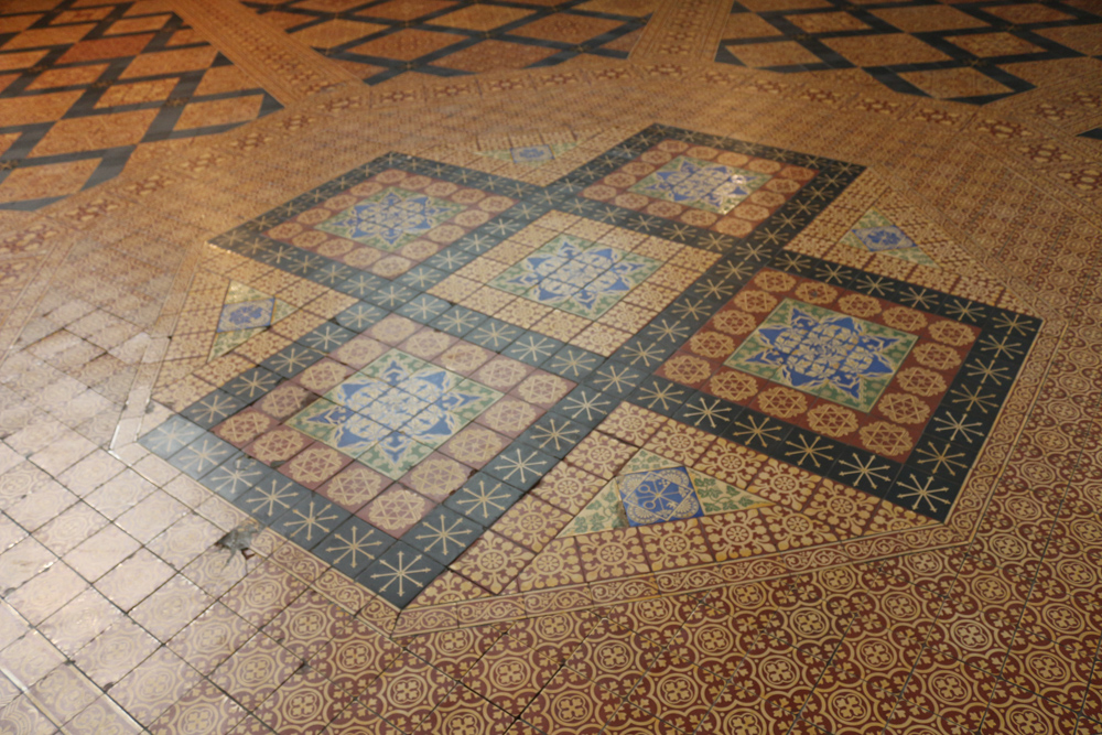 Stone floor of the Chapter House of York Minster