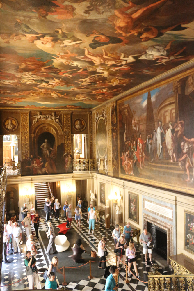 Painted Hall with the grand staircase of the palace