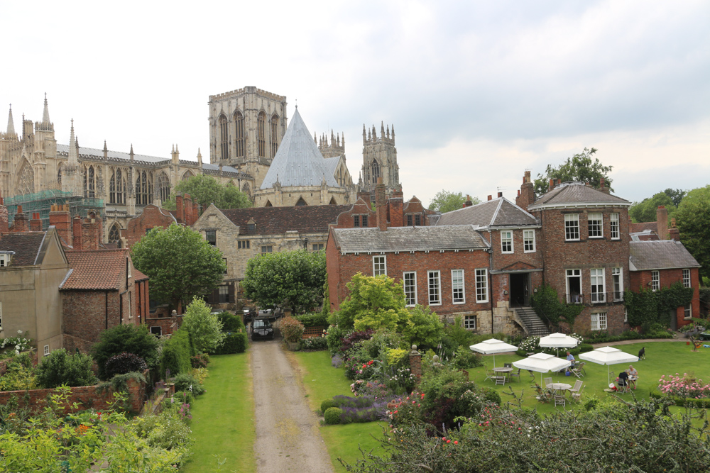 York Minster seen from the city wall and over Dean's Park