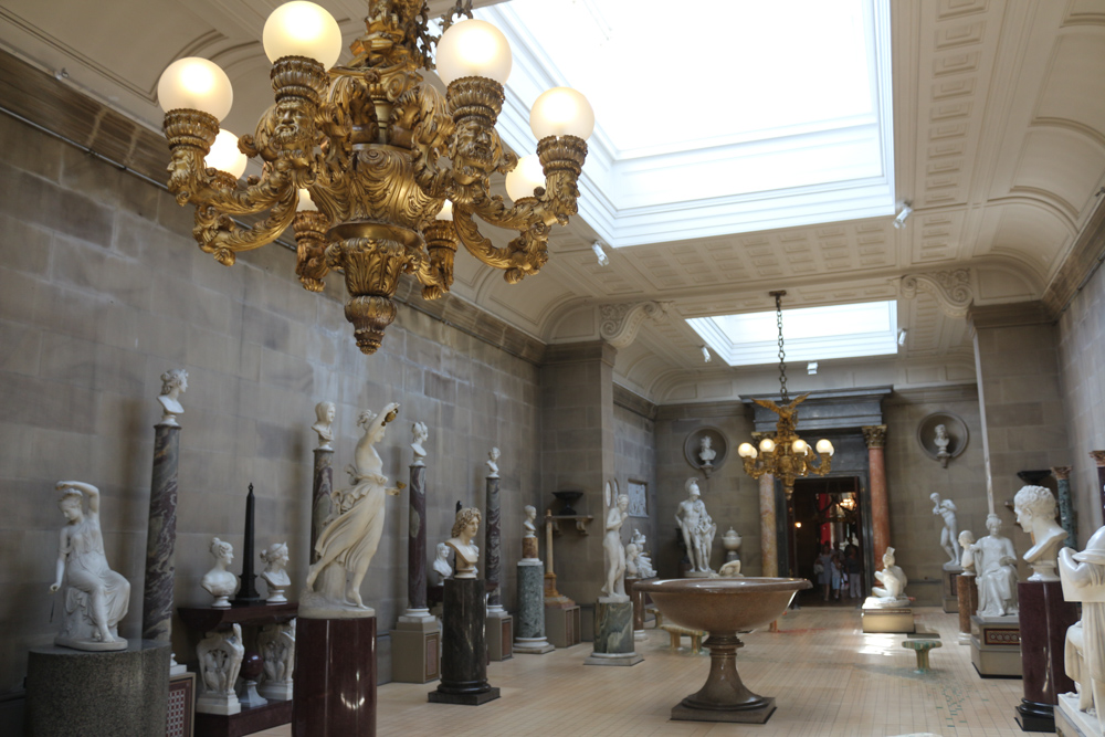 Collection of neoclassical sculptures in Chatsworth House