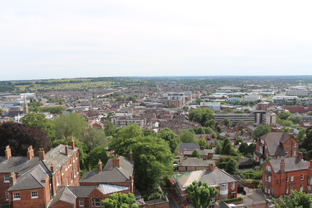 View from the castle over Lincoln