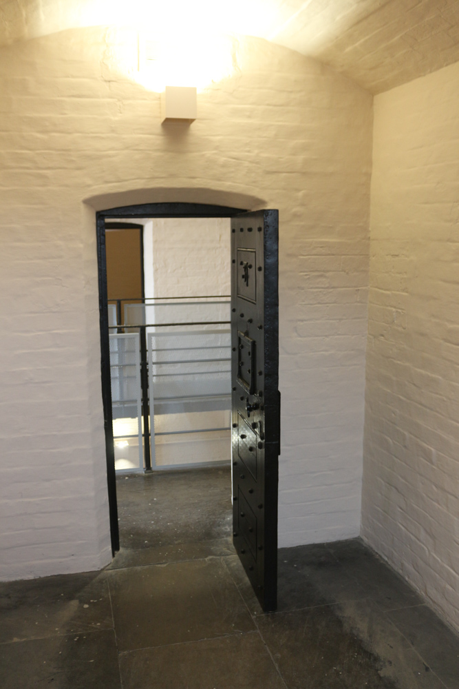 Inside one of the prisoner cells of the Victorian Prison of Lincoln Castle