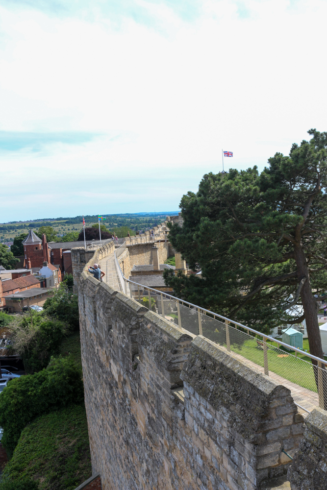 Außenmauern des Lincoln Castle