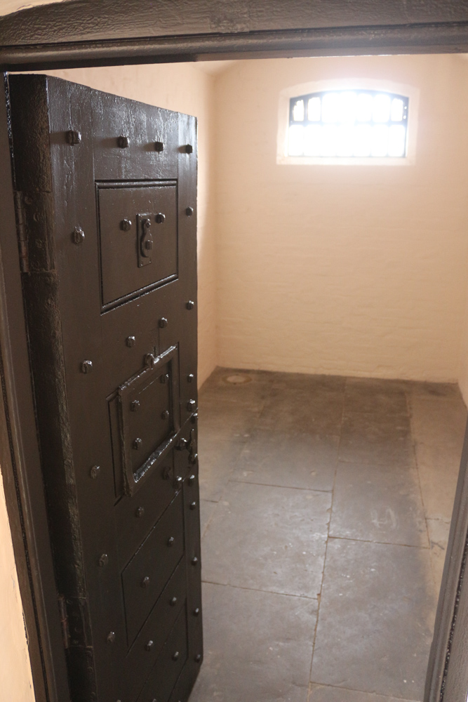 Inside one of the prisoner cells of the Victorian Prison of Lincoln Castle