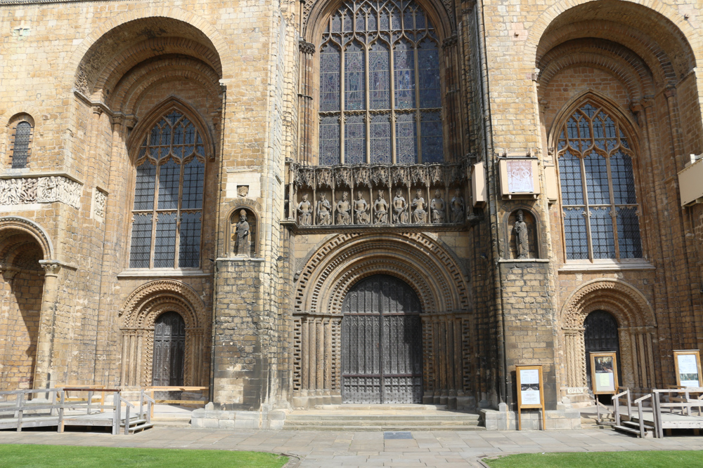 Main entrance of Lincoln Cathedral