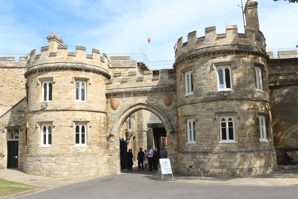 Entrance gate to Lincoln Castle