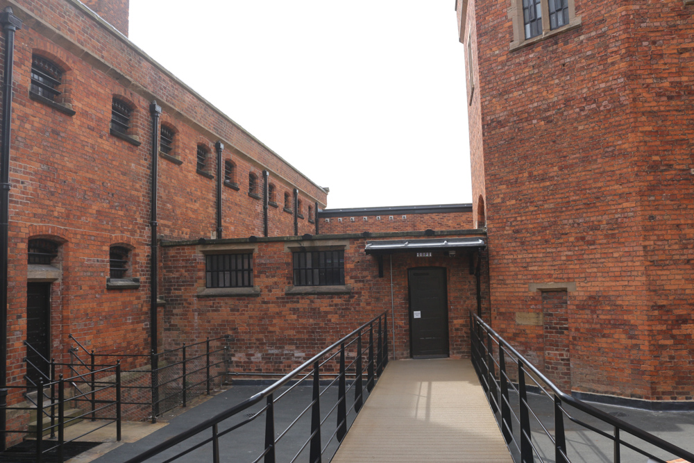 Das Viktorianische Gefängnis innerhalb der Mauern des Lincoln Castle