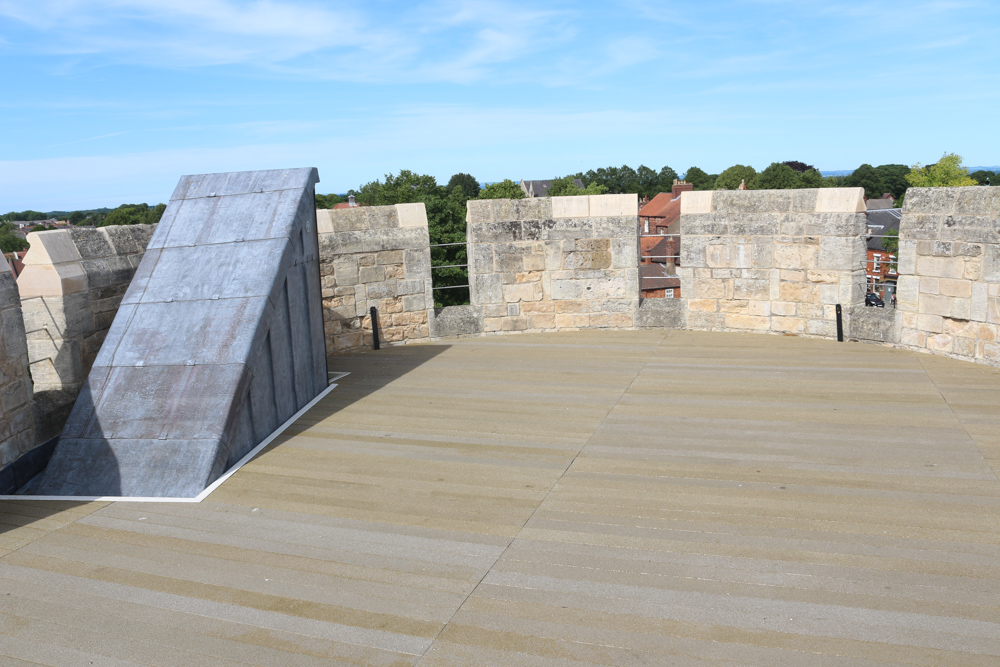 Defense tower on the walls of Lincoln Castle