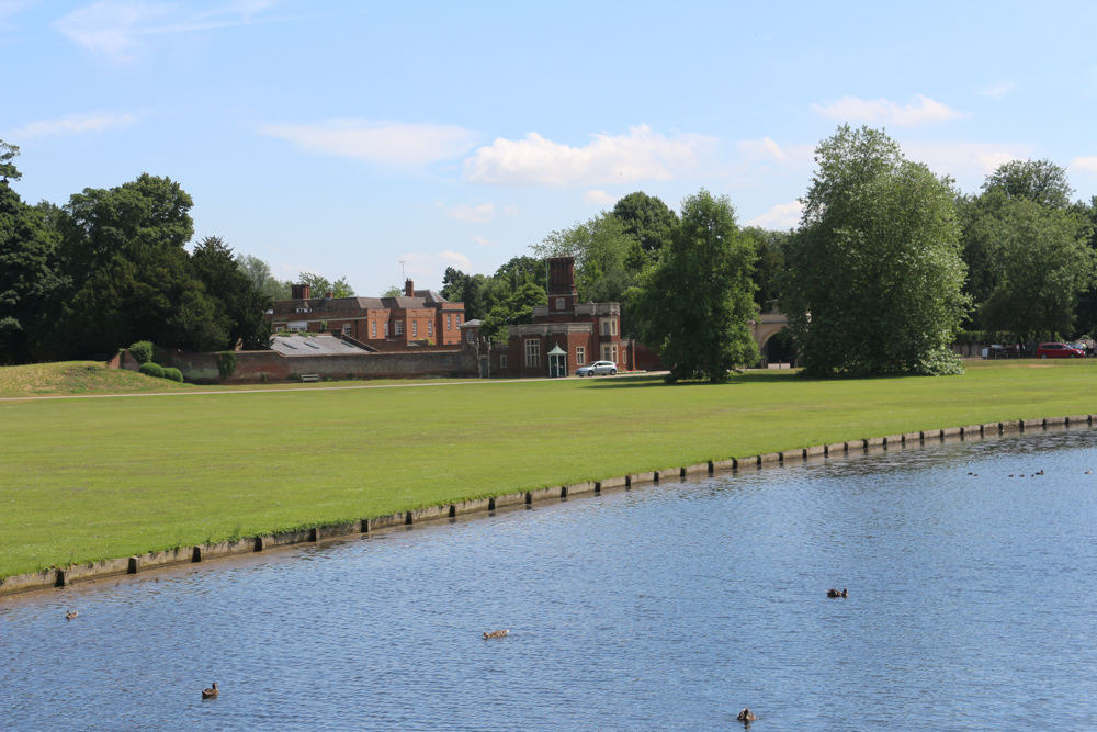 Small lake in the park around Audley End House