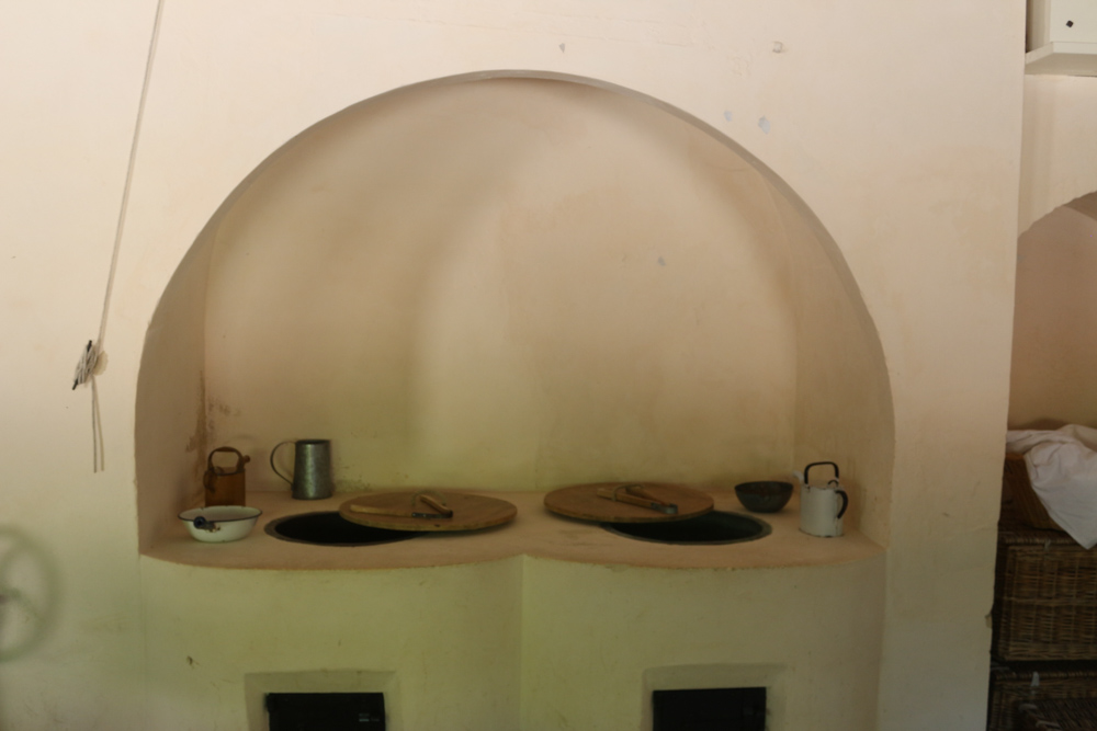 Dry and wet laundry in one of the service buildings of Audley End House