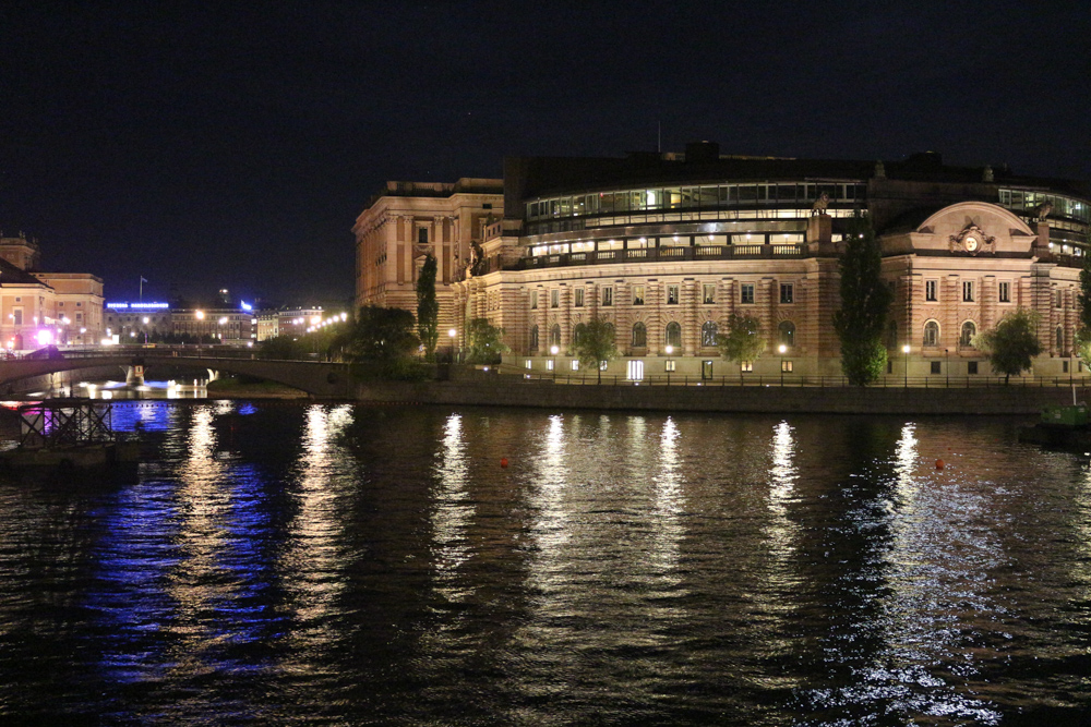 Das Parlamentsgebäude oder Riksdag in Stockholm