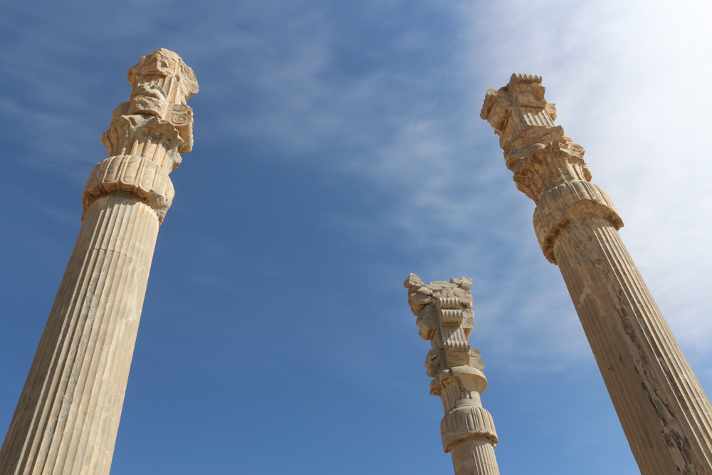 Few remaining columns behind the Gate of Nations