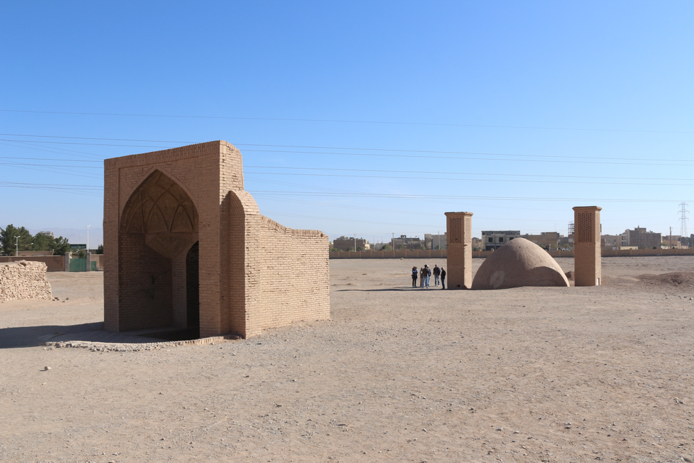 Water reservoir below one of the Silent Towers of Yazd