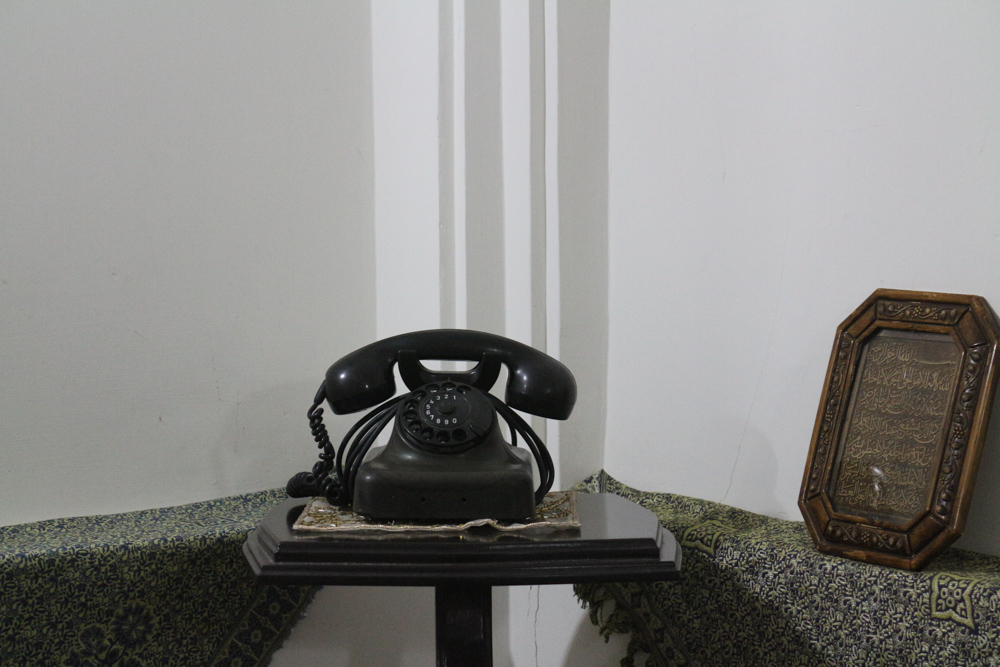 Vintage telephone in a traditional hotel in the old town of Yazd