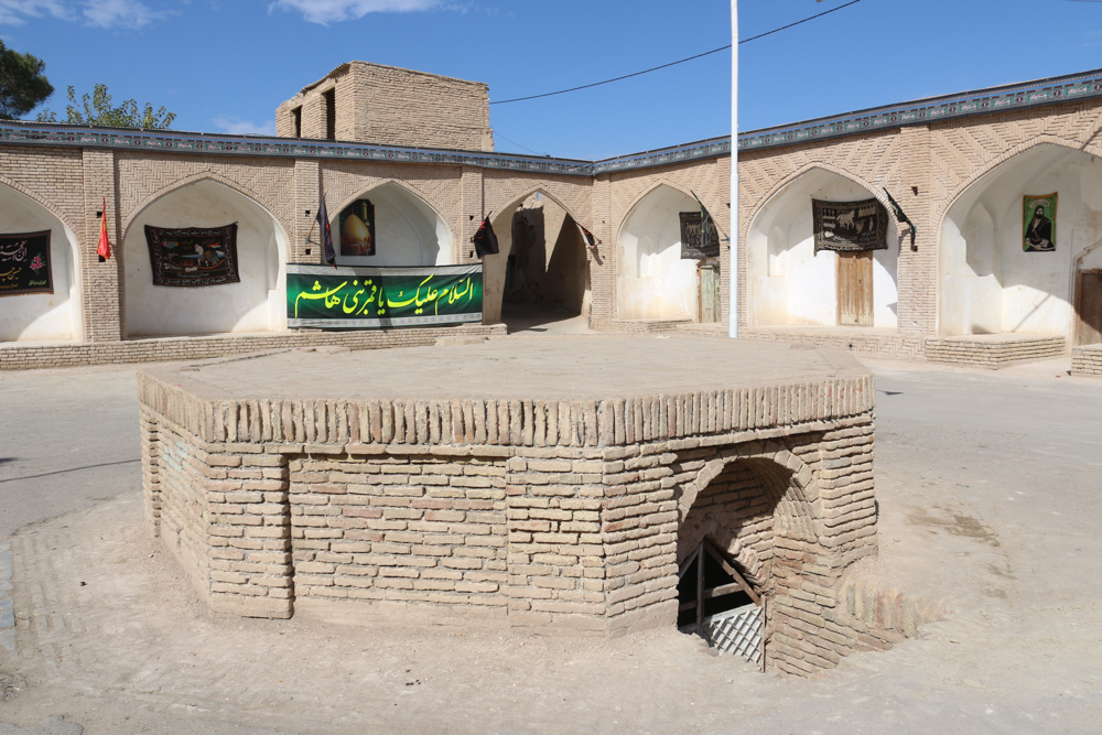 The elevated platform in the middle of the caravanserai was used to unload and load camels