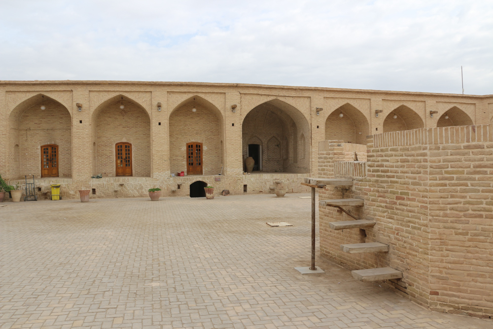 The elevated platform in the middle of the caravanserai was used to unload and load camels