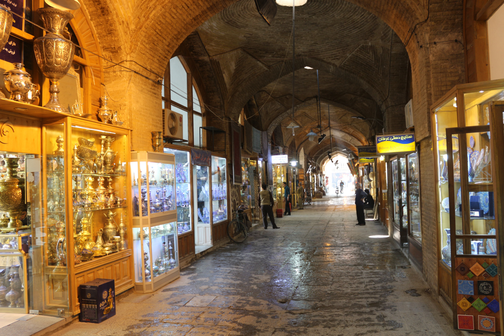 Bazaar in the arcades of Naghsh-i Jahan Square