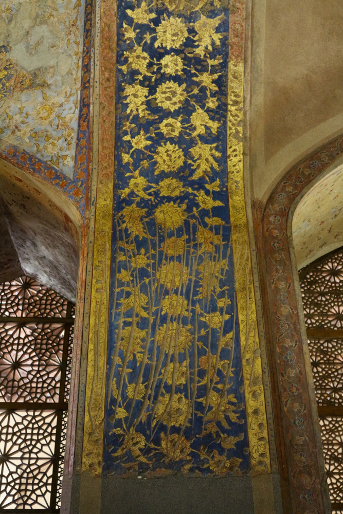 Fresco inside the Chehel Sotoun or Forty Columns Palace