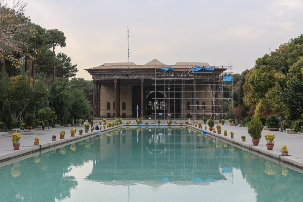 Chehel Sotoun or Forty Columns Palace in Isfahan