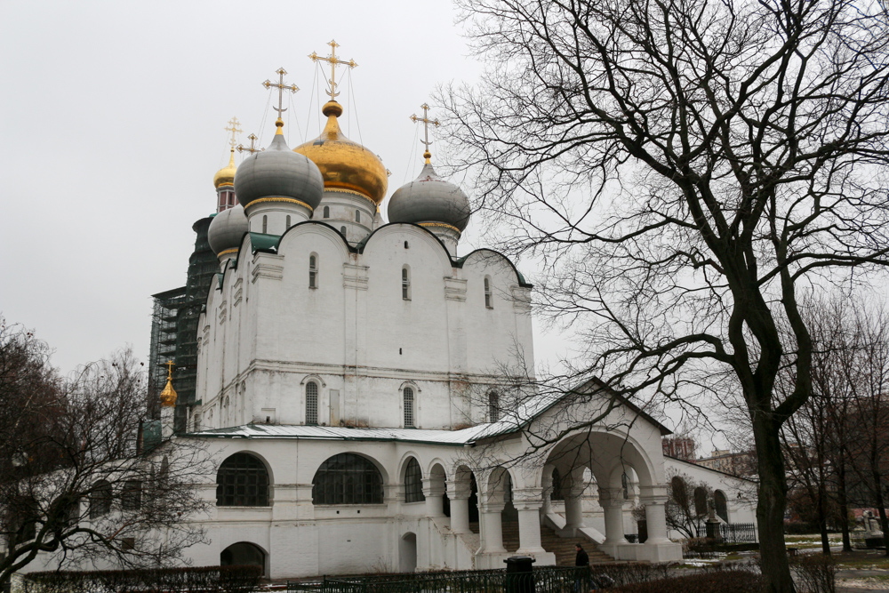 Cathedral of Our Lady of Smolensk inside the Novodevichy Convent in Moscow