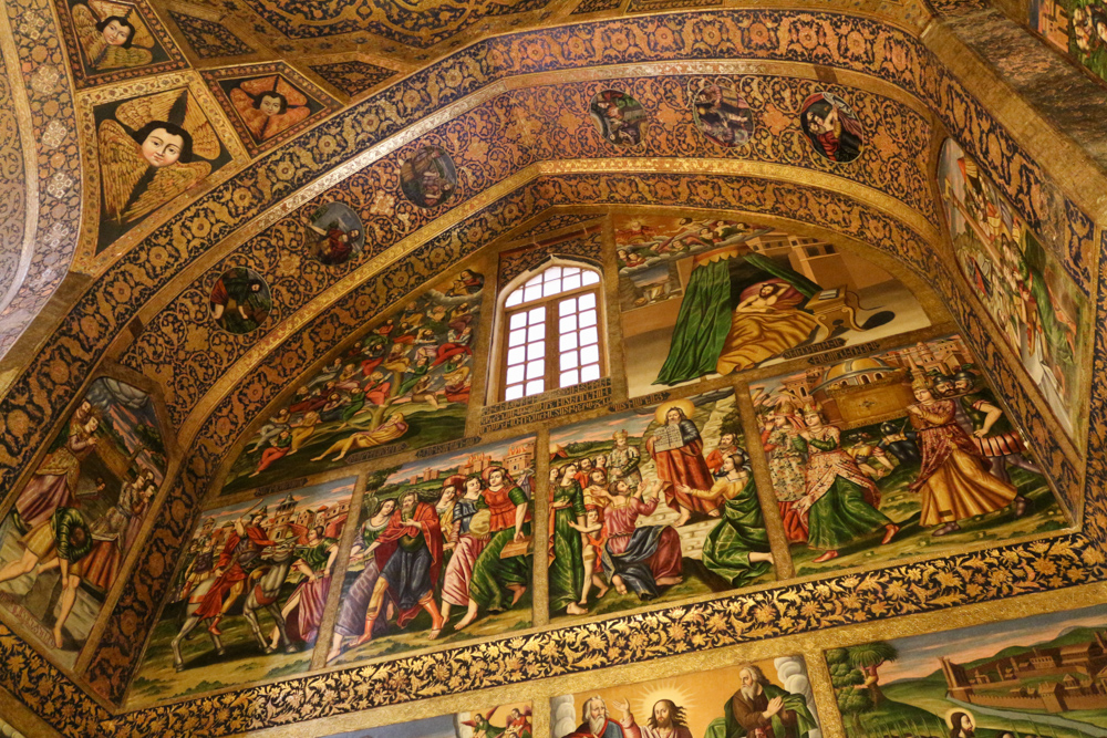 Armenian fresco inside Vank Cathedral