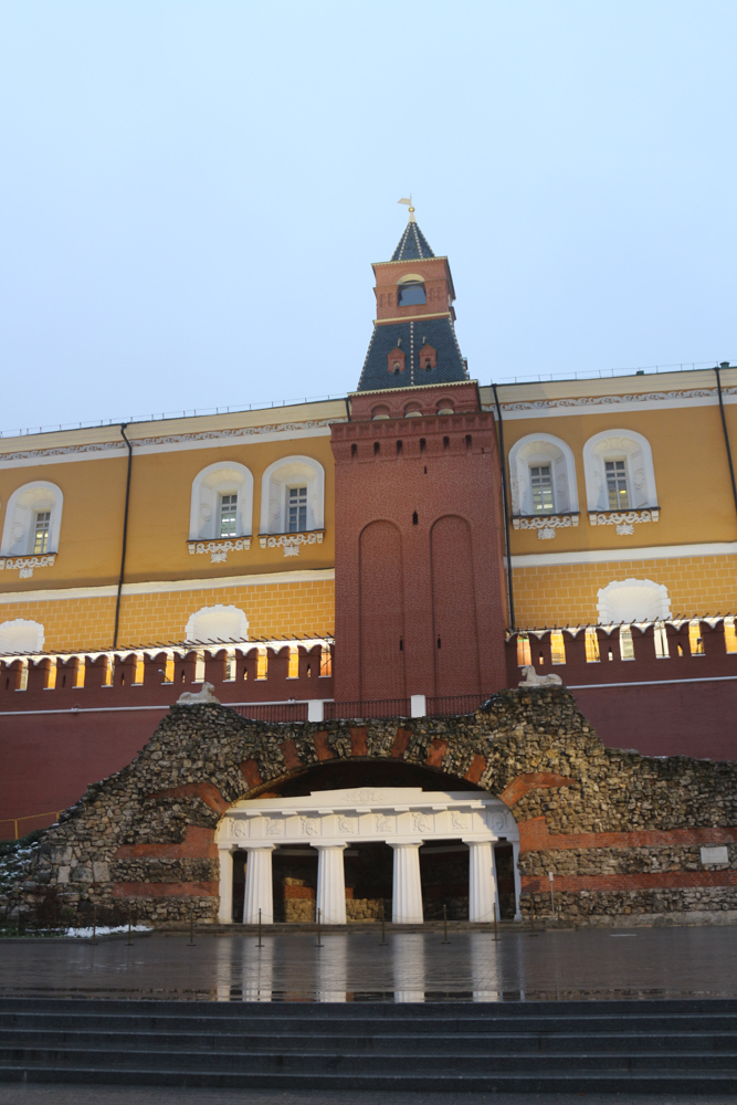 Grave of the unknown soldier outside the Moscow Kremlin