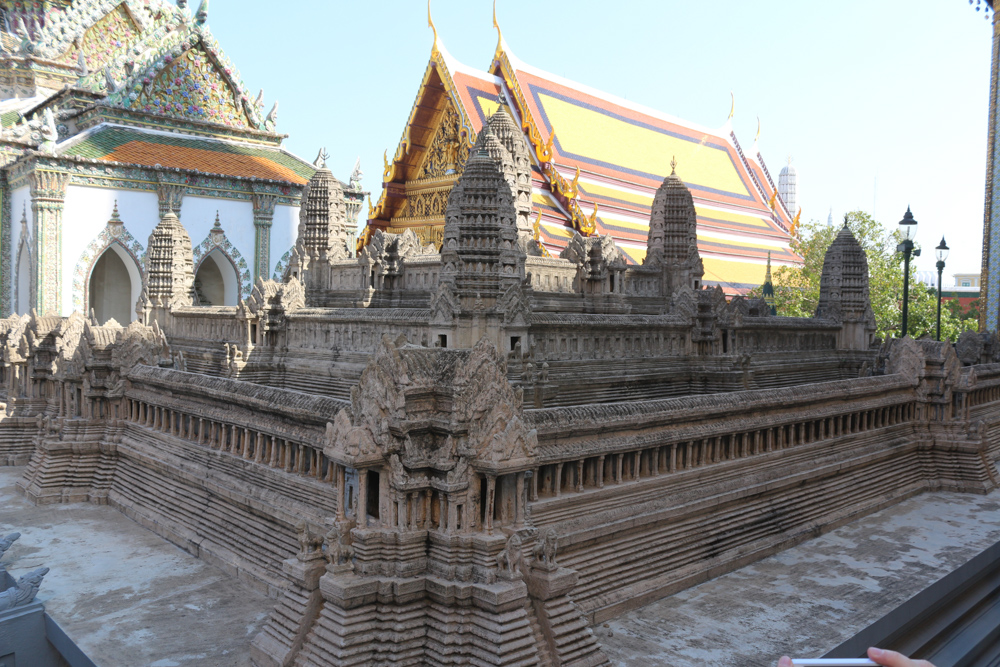 Model of Angkor Wat in Wat Phra Kaew of Bangkok Grand Palace