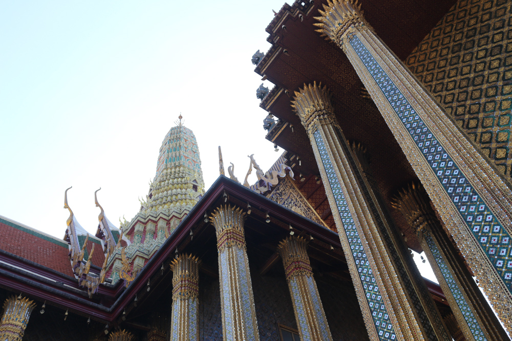 Facade of the Temple of the Emerald Buddha (Wat Phra Kaew)