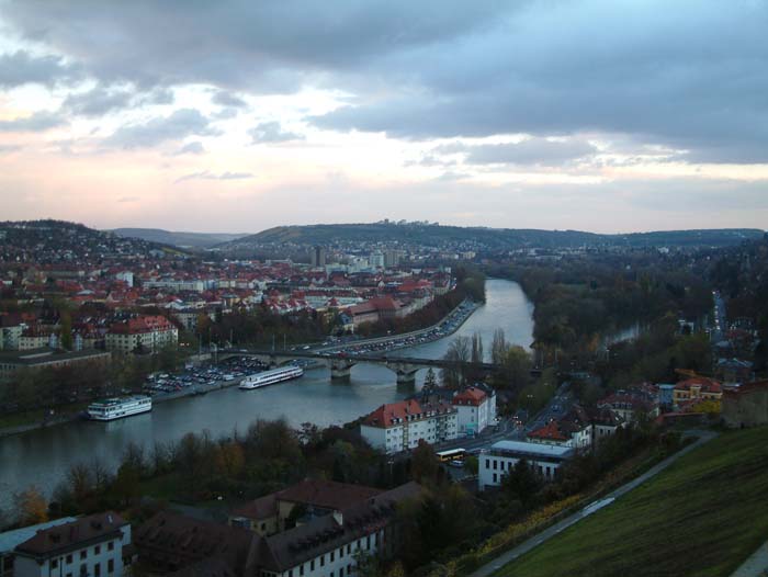 View from the walls of Fortress Marienberg over the Würzburg