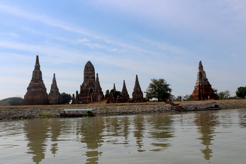 On board a Thai Ruea Hang Yao ("long-tail boat") through the canals of Ayutthaya