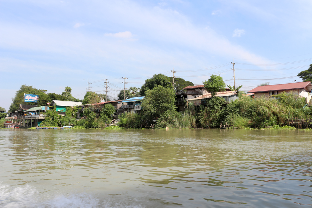 On board a Thai Ruea Hang Yao ("long-tail boat") through the canals of Ayutthaya