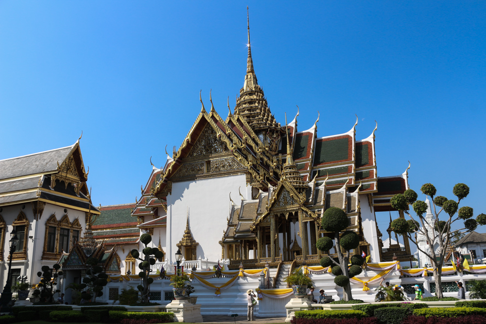 Phra Thinang Dusit Maha Prasat, the throne hall, in the Grand Palace