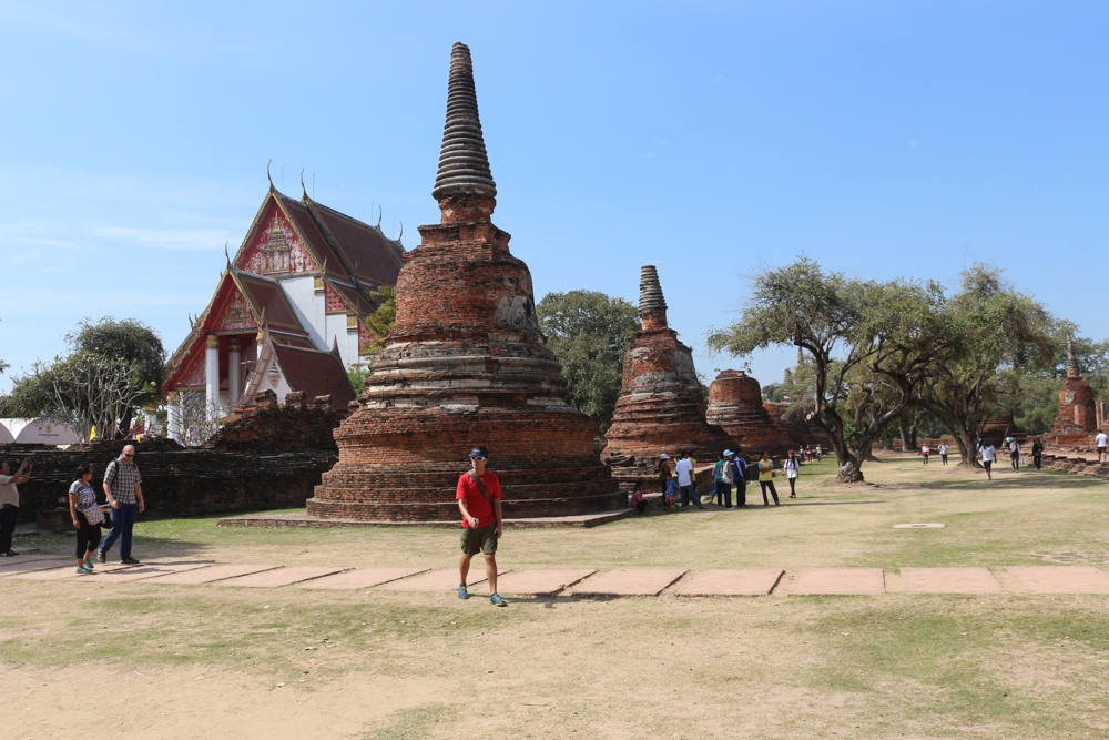 Perimeter Chedis of Wat Phra Si Sanphet in Ayutthaya