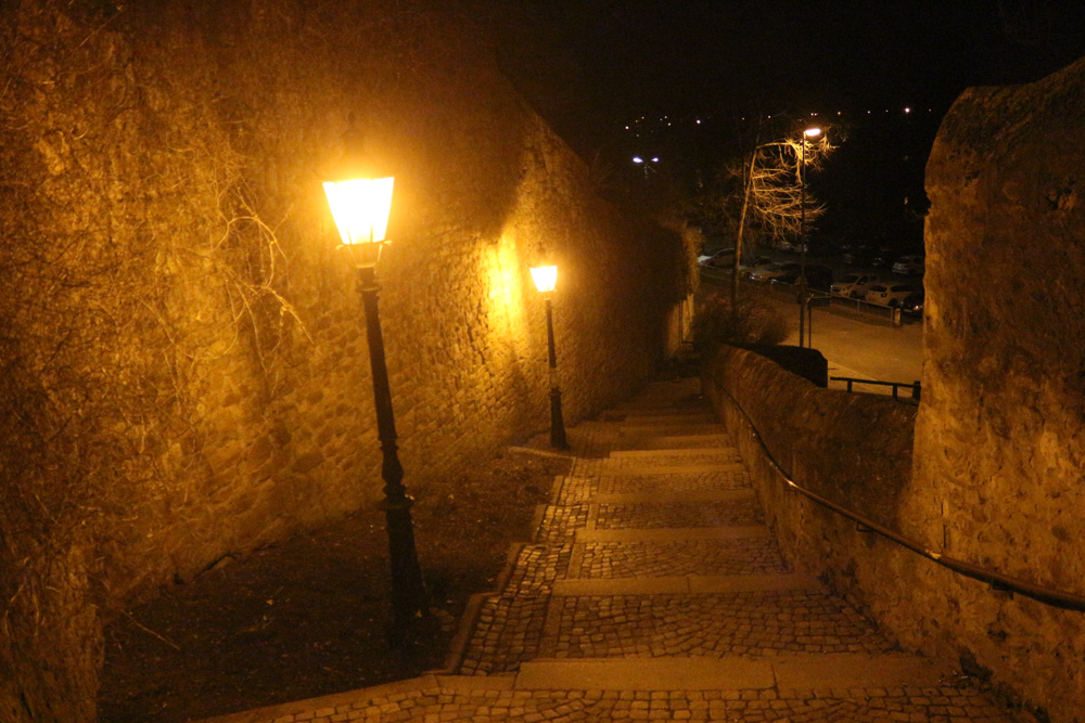 Aschaffenburg old town at night