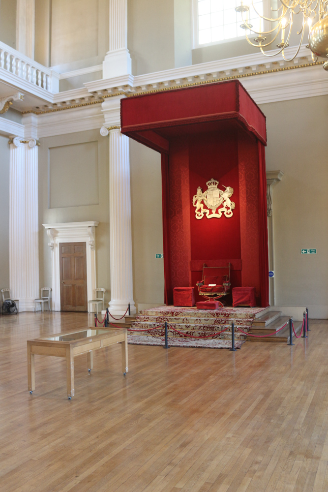 Throne in the Banqueting House in Whitehall