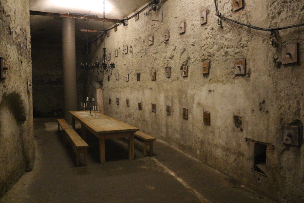 Historic rockcut cellars under the northern old town below Nuremberg castle