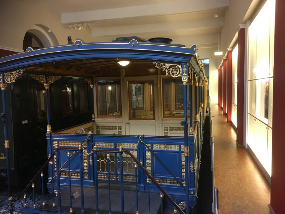 Salon train of King Ludwig II. of Bavaria in the Nuremberg Transport Museum (DB Museum)