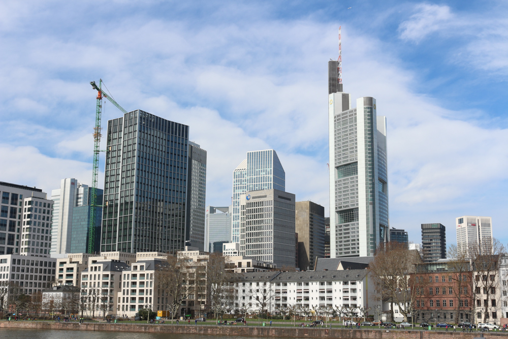 Skyline vom Eisernen Steg aus gesehen