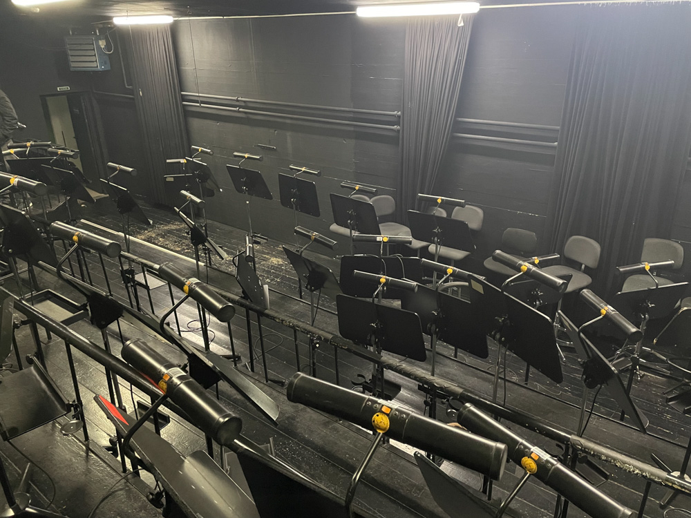 Orchestra pit of the Richard Wagner Festival Hall on the Green Hill
