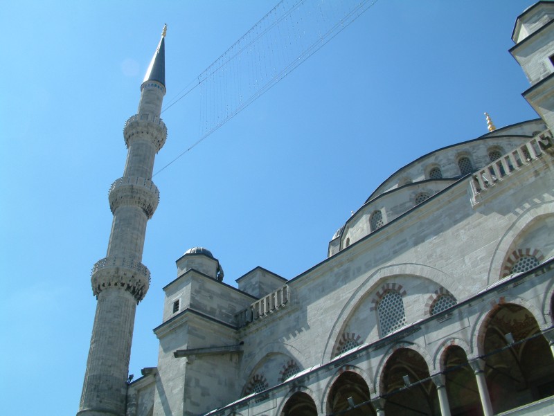 Sultan Ahmed Mosque or Blue Mosque in the heart of the old town