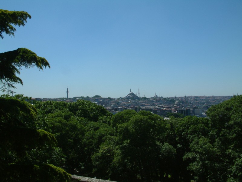 View from the Topkapi Palace over Istanbul