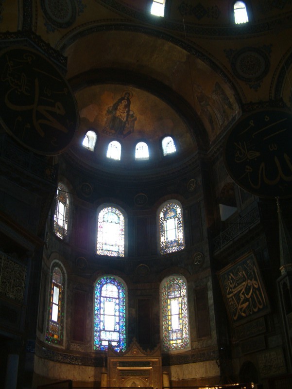 Interior of the Hagia Sophia (Ayasofya)