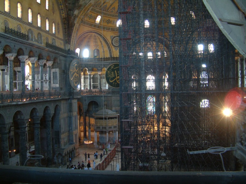 Interior of the Hagia Sophia (Ayasofya)