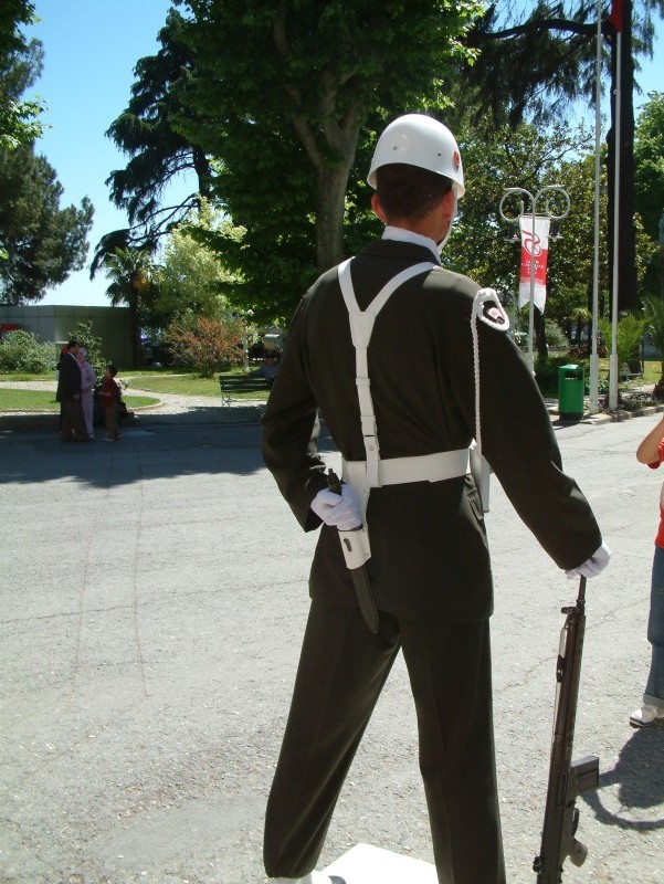 Guard in front of the Dolmabahçe Palace
