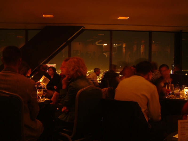 The 94th floor of the John Hancock Center houses a bar with a magnificent view of the city.